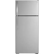 GE 18 Cubic Feet Top Mount Refrigerator, Energy Star, Stainless Steel