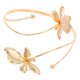 thumbnail image 5 of Brazalete de metal con flores de moda: elegante brazalete abierto para mujer, brazalete floral para uso diario., 5 of 7