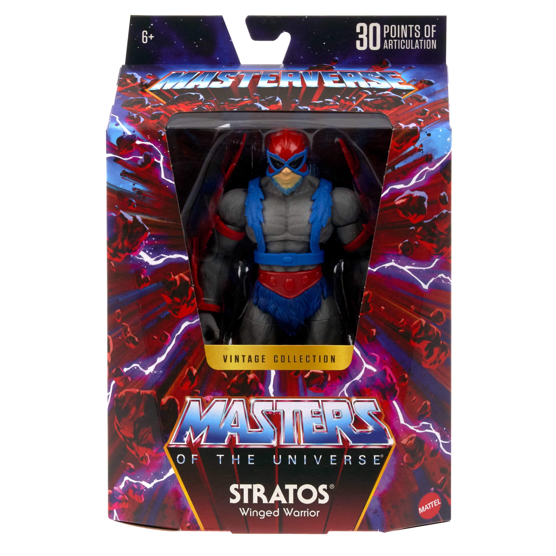 Masters of the Universe Masterverse Vintage Collection Stratos Action Figure, 7 Inch MOTU Toy