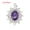 Amethyst, variant on Natural Oval Bead Flower Leaves Pendant Stone Crystal Jewelry Healing Gift Reiki