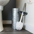 thumbnail image 3 of Autumn Alley Galvanized Metal Rustic Farmhouse Toilet Brush with Holder, 3 of 11
