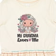 thumbnail image 4 of Inktastic Grandma Loves Me Granddaughter Angel Girls Toddler Dress, 4 of 5