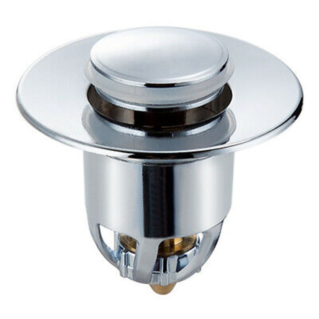1 Pcs Stainless Steel Rebound Core Push Drain Filter Sink Bounce Bathtub Plug 