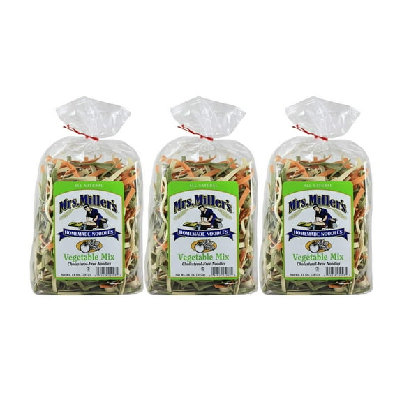 Mrs. Miller's Homemade Vegetable Mix Noodles 14 oz. Bag (3 Bags)