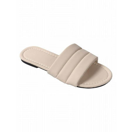 

Lightweight Comfort Flat Slip On Sandals Womens Casual Summer Daily Walking Slippers Trendy Resort Beach Slide Sandal