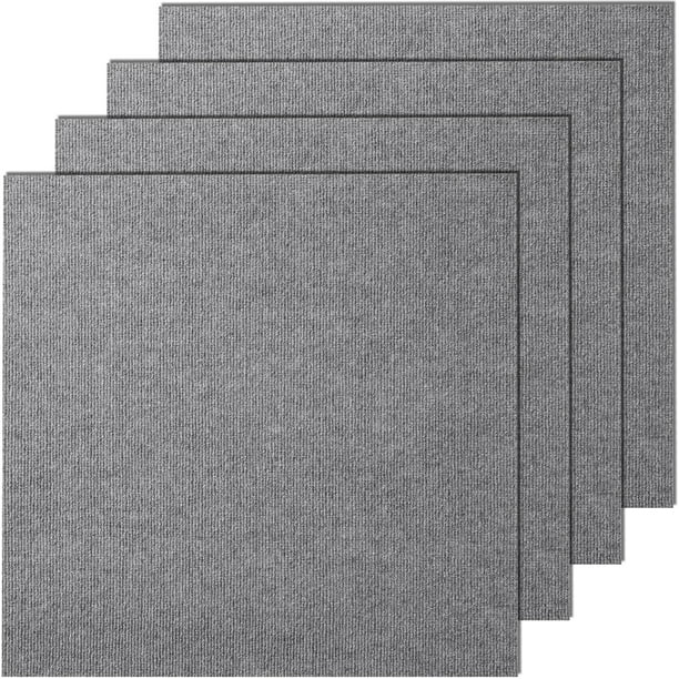 Alfombra VEVOR autoadhesiva, 60 x 60 cm, gris claro (9 baldosas)
