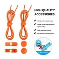 thumbnail image 4 of 2 Pair Elastic Shoe Laces - No Tie Shoelaces for Adults and Kids,Lock-in for Safety - Tieless Shoestrings One Size Fits All, 4 of 5