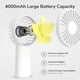 thumbnail image 2 of Mini Portable Fan-Bladeless Safe Design, Powerful Turbo Handheld Fan with 5 Speeds, 16Hrs Max Cooling Time，USB Rechargeable, Small Pocket for Travel/Lash, Gifts For Girls/Women, 2 of 5