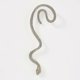 thumbnail image 4 of Pendientes retro sencillos shaofei forma de serpiente 2 piezas dorados, 4 of 4