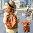 thumbnail image 4 of Highlands Bull Month Keychain Remind You Of The Power Of Silences Every Day, 4 of 7