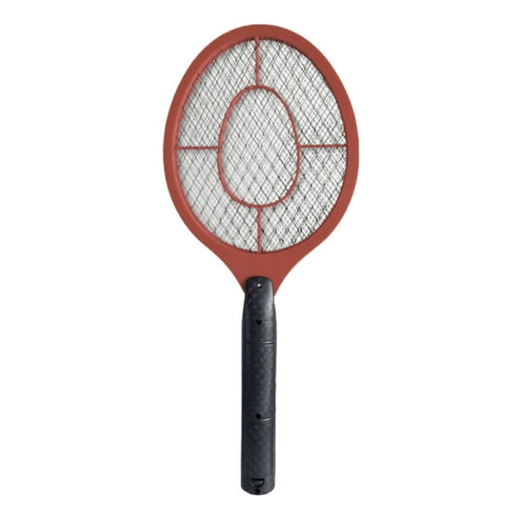 Bug Zapper Racket Electric Fly Swatter Handheld Battery Powered Zapper (Red)