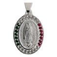 thumbnail image 2 of JOYARIS Dije Medalla Virgen De Guadalupe Zirconias Plata Ley 925 DM-0000376, 2 of 3
