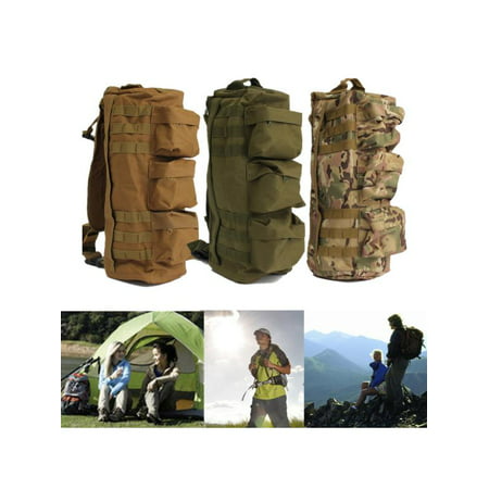 Large Sport Outdoor Vintage Canvas Military Travelling backpack Tactical BackBag Shoulder Rucksack Travel Hiking Camping School Bag Messenger Trekking Backpack For Man Woman