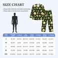 thumbnail image 4 of Balery Avocado Toast Pijama para Hombre de Dos Piezas con Manga Larga, Conjunto de Dormir y Descanso Suave con Bolsillos-X-Large, 4 of 6