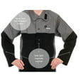thumbnail image 2 of Weldas® Arc Knight® Versatile Heavy Duty Welding Jacket - Cotton and Leather Sleeves - Grey/Black - Size XXXL, 2 of 7