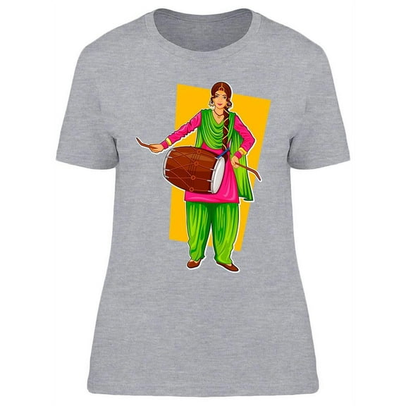 Sikh Punjabi Sardar Woman T-Shirt Women -Image by Shutterstock, Female Medium