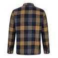 thumbnail image 5 of zfhfof Mens Button Down Shirts Slim Fitted Long Sleeve Casual Plaid Flannel Shirt Fall Lightweight Work Shirts, 5 of 8