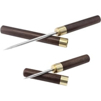 6.8" Ice Picks, Stainless Steel Ice Crusher Portable Ice Tool with Wood Handle & Safety Cover, for Kitchen, Bar, Bartender, Restaurant, Pack of 2