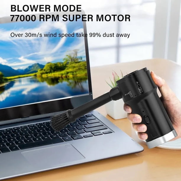 Aspirador De Coches Car Hoover 8000Pa Aspirador de coche Carga USB para la limpieza interior del hogar del coche