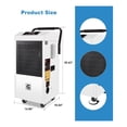 thumbnail image 4 of Commercial Dehumidifier with Pump,185 Pints Large Capacity Industrial Dehumidifier for Basement,for Large Spaces Up to 8,500 Sq. Ft.,Large Space,Industrial Dehumidifier for Home,Large Room,Warehouse, 4 of 7