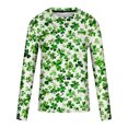 thumbnail image 5 of St. Patrick's Day Tshirt, Long Sleeve Tops for Men, Round Neck Shirts Fashionable Men's Printed Long Sleeved Round Neck Casual and Comfortable Tops Shirt, 5 of 5