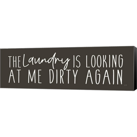 Great Art Now Laundry is Looking Dirty by Lux + Me Designs, Canvas Wall Art, 35.75W x 12H