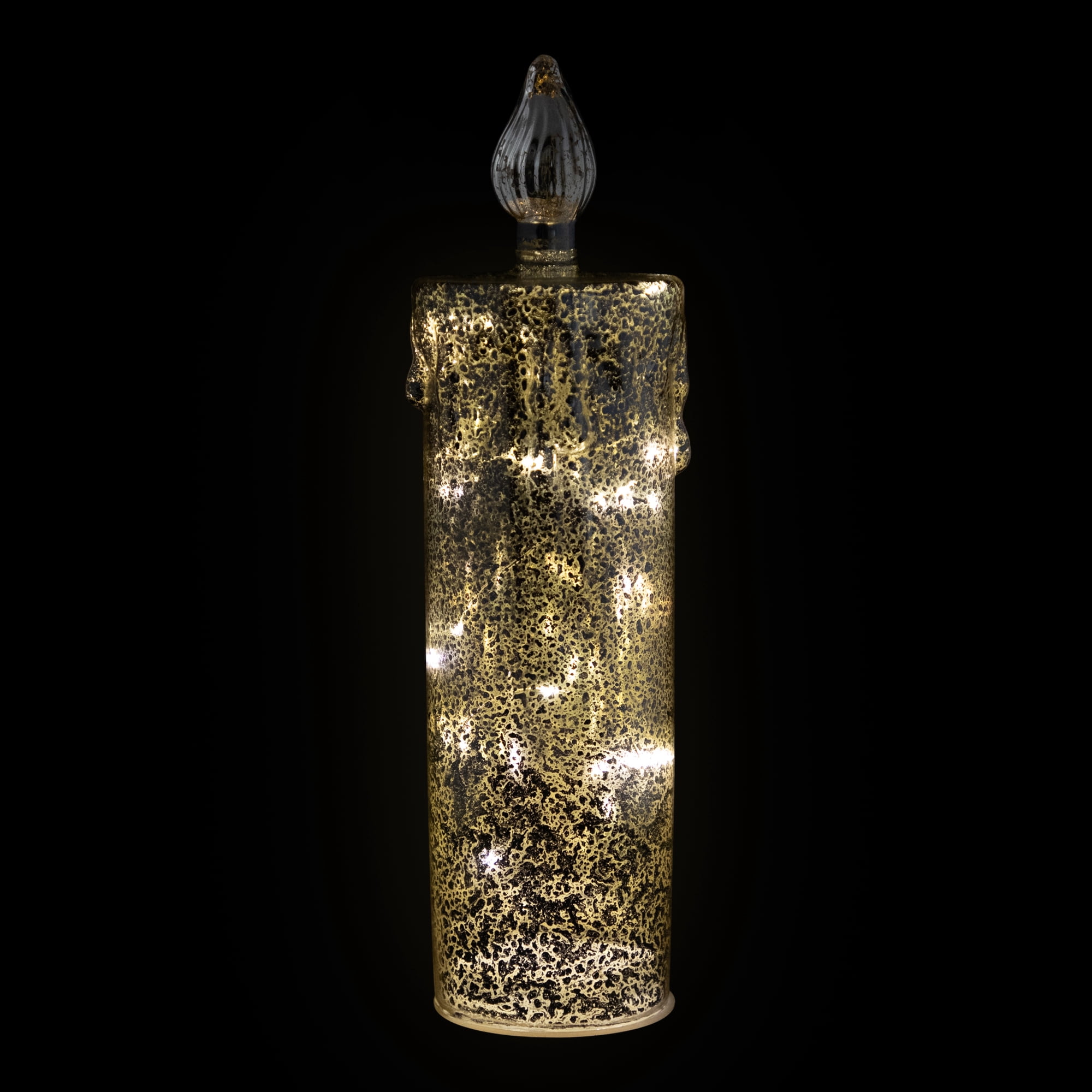 Northlight LED Lighted Dripping Candle Christmas Decoration - 13"
