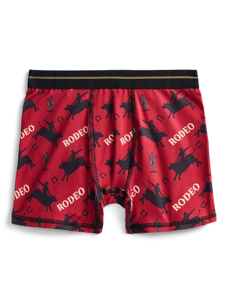 Wonder Nation Boys Boxer Brief Rodeo Underwear, 4-Pack, Sizes S-XL