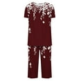 thumbnail image 5 of Neewe Womens Pajama Sets Summer Ladies Pjs 2 Piece Loungewear Capri with Pockets Sleepwear, 5 of 5