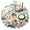 flowers-245, variant on Round Tablecloth Spring Summer flower Table Cover 60 x 60 Inch Round for Dinner Party Picnic