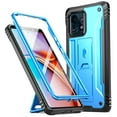 thumbnail image 1 of Poetic Étui Révolution pour Motorola Moto Edge Plus 2023, Coque Intégrale Robuste avec Support, Bleu Marine, 1 of 6