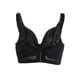thumbnail image 2 of Sujetador de Encaje Push Up uxcell Semitransparente Copa Fina Underwire Negro Talla 36/80 Fit 36B/C, 2 of 7