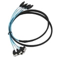 thumbnail image 1 of Cable Mini SAS 4 SATA a 4 SATA Cable curvo recto 6 Gbps Cable SAS con blindaje de doble grupo antiinterferencias 1 m/3,3 pies, 1 of 12