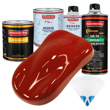 Candy Apple Red Premium Quart URETHANE BASECOAT CLEARCOAT Car Paint