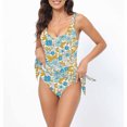 thumbnail image 2 of Summer Savings Clearance 2024! AKAFMK Tankini Swimsuits for Women Tummy Controled Bathing Suits,Women's Fashion Matching Multi-color Printed Swimsuit Tight Fitting And Gathering Swimsuit, 2 of 4