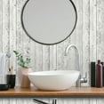 thumbnail image 4 of (2 pack) UMIGGEE Wood Peel and Stick Wallpaper White Vintage Self-Adhesive Removable Wood Contact Paper 17.7-in x 118-in for Home Decoration Wall Covering Old Furniture Renovation, 4 of 11