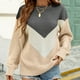 thumbnail image 2 of Suéteres Para Mujer Otoño Invierno Suéter de Punto de Moda Manga Larga Costura Cuello Redondo Pulóver Tops Blusa Odeerbi  ODB175434, 2 of 8