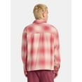 thumbnail image 3 of No Boundaries Collared Cotton Boxy Cropped Fit Flannel Shirt, Men's and Big Men's Sizes XS-5XL, 3 of 5