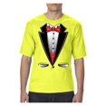 thumbnail image 1 of "Mens and Big Mens Tuxedo Prom Costume T-Shirt, up to size 3XLT", 1 of 5