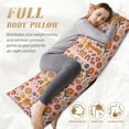 thumbnail image 5 of Bingfone Body Pillow Cover Long Pillow Case With Zipper Decorative Bedding Pillowcase 20"X54" Soft Cushion Pillow Case For Bedroom-Retro 70s Hippie, 5 of 8
