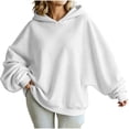 thumbnail image 7 of cocolona Oversized Hoodies for Women Long Sleeve Pullover Solid Color Sweatshirts Casual Hooded Fall Trendy Outfits, 7 of 7