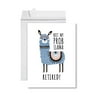 Koyal Wholesale Funny Jumbo Retirement Card With Envelope , Greeting Card, Not My Prob Llama Retired