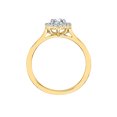 thumbnail image 2 of KATARINA Diamond Halo Engagement Ring in 14K Yellow Gold (2/3 cttw, I-J, I1-I2) (Size-8), 2 of 3