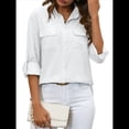 thumbnail image 1 of Camisas de con Botones para Mujer, Blusa de Larga, Informal, para Trabajo o Oficina. L, 1 of 10