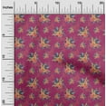 thumbnail image 2 of oneOone Cotton Poplin Dark Magenta Fabric Florals Fabric For Sewing Printed Craft Fabric By The Yard 56 Inch Wide, 2 of 4