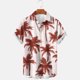 thumbnail image 2 of Camisetas de Lino para Hombres Vintage Bowling Manga Corta Cuello Cubano, Retro Playa Y Verano Hombre Manga Corta Botón Abajo Camisetas, 2 of 6