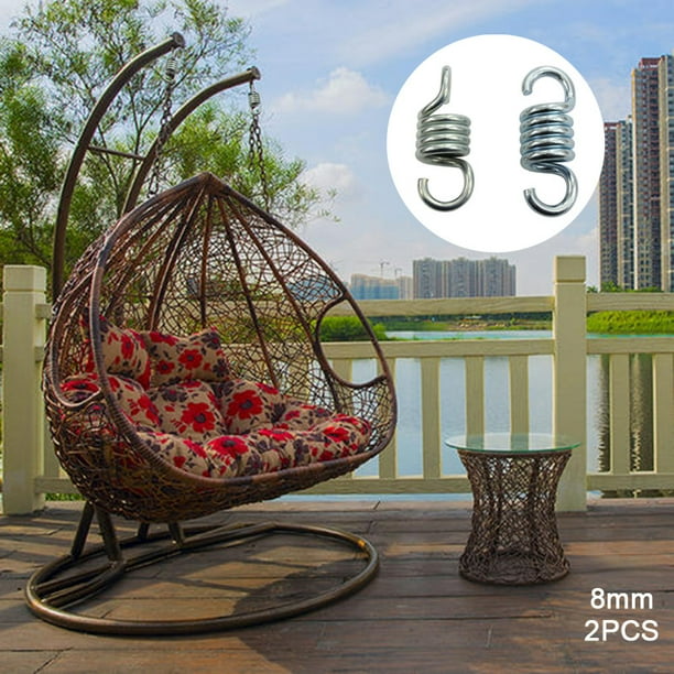 2 unids set hamaca silla colgante porche columpio resorte resistente hamaca de acero inoxidable accesorios de jardin Walmart en linea