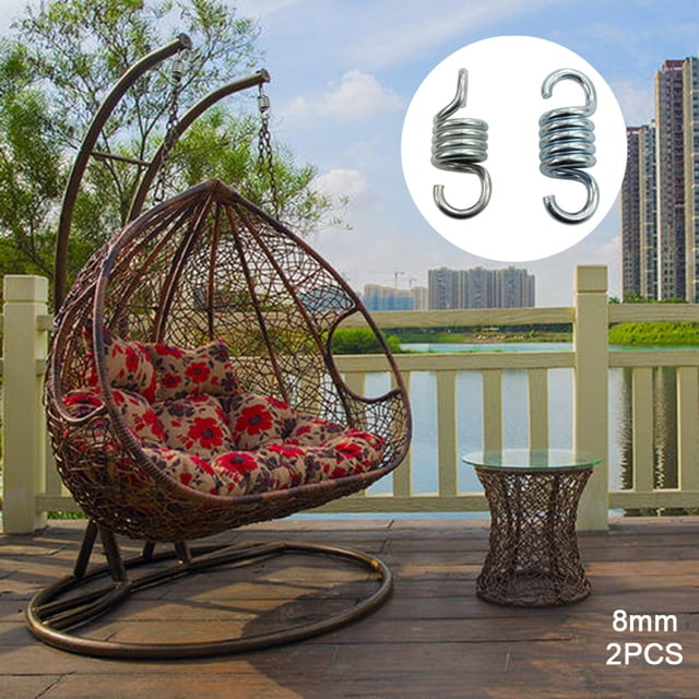 2 unids/set hamaca silla colgante porche columpio resorte resistente hamaca de acero inoxidable accesorios de jardín