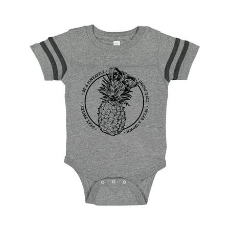 

Inktastic Grow Tall Stay Sweet Wear a Crown Pineapple Queen Gift Baby Girl Bodysuit