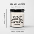 thumbnail image 3 of Flight Attendant Gifts: Romantic 9oz Vanilla Soy Candle, Caution: I'm A Retired Flight Attendant. I Have Stories and All Days to Talk. Stay at Your Own Risk!, Valentine's Unique Gifts for Her, 3 of 3